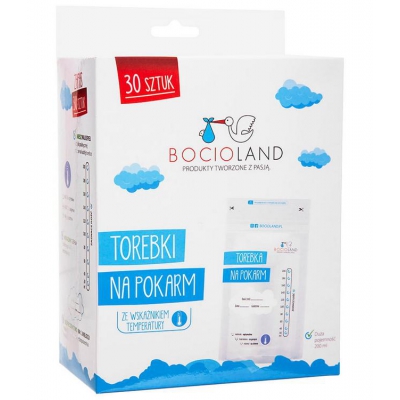 Woreczki do przechowywania pokarmu 30 sztuk  BL017 Bocioland