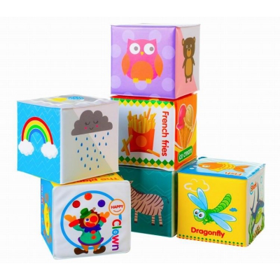 Miękkie Klocki Edukacyjne Opakowanie. 6 sztuk BL015 / Bocioland