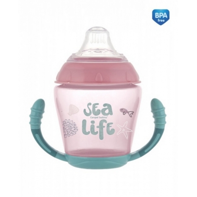 Kubek Niekapek SEA LIFE 56/501 Pink Canpol Babies