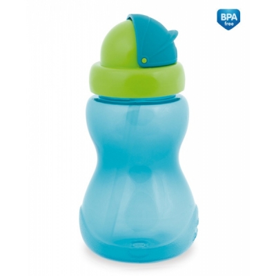 Bidon sportowy ze składaną rurką 56/109 Blue Canpol Babies