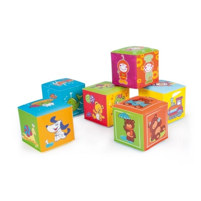 Miękka Kostka Edukacyjna 6 sztuk 2/817 Canpol Babies
