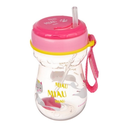 Bidon ze Składaną Rurką Silikonową z Odważnikiem 350ml KOTEK 56/521 Canpol Babies