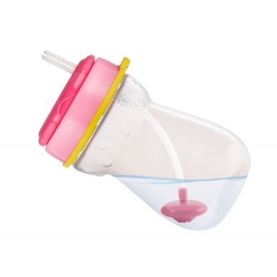 Bidon ze Składaną Rurką Silikonową z Odważnikiem 350ml KOTEK 56/521 Canpol Babies