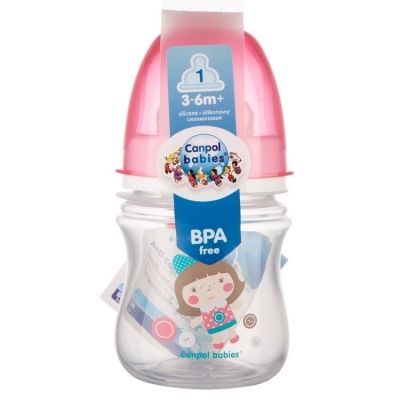 Butelka Szeroka Antykolkowa 120ml PP EasyStart TOYS 35/205 Canpol Babies