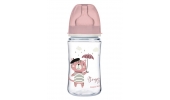 Butelka Szeroka Antykolkowa 240ml PP EasyStart BONJOUR PARIS 35/232 Pink Canpol Babies