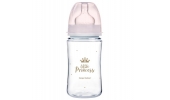 Butelka Szeroka Antykolkowa 240ml PP EasyStart ROYAL BABY Różowa 35/234 Canpol Babies