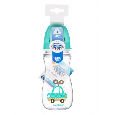 Butelka Szeroka Antykolkowa 300ml PP EasyStart TOYS 35/204 Canpol Babies