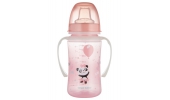 Canpol babies Kubek Treningowy EasyStart 240 ml Exotic Animals Różowy 35/208_pin