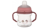 Canpol Babies Kubek z silikonowym ustnikiem FirstCup 150ml BONJOUR PARIS 56/612_pin