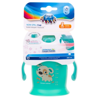 Kubek Niekapek Twardy 200ml BUNNY&COMPANY 31/300 Canpol Babies