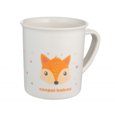 Kubek Plastikowy z uchem dla dziecka 170 ml CUTE ANIMALS Canpol Babies