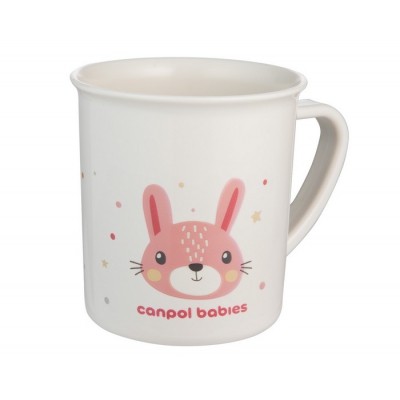 Kubek Plastikowy z uchem dla dziecka 170 ml CUTE ANIMALS Canpol Babies