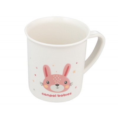Kubek Plastikowy z uchem dla dziecka 170 ml CUTE ANIMALS Canpol Babies