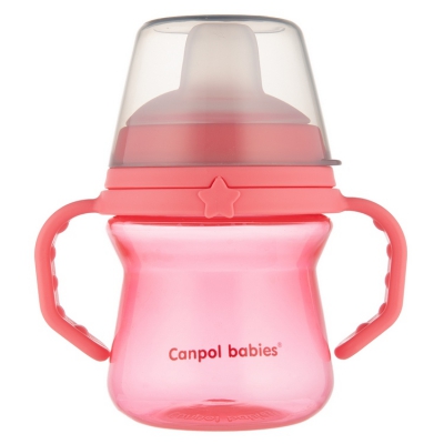 Canpol Babies Kubek z silikonowym ustnikiem FirstCup 150ml 56/614_pin