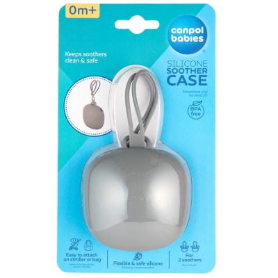Silikonowe Etui na smoczki 51/402_grey Canpol babies