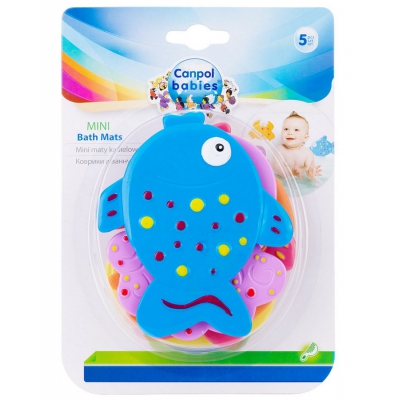 Zestaw Mini Mat Do Kąpieli z przyssawkami 5 szt Canpol Babies 80/003