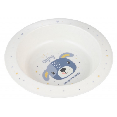 Miska Plastikowa dla dziecka 270 ml CUTE ANIMALS 4/412_blu2 Canpol Babies