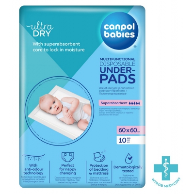 Wielofunkcyjne Podkłady Higieniczne 60x60cm Canpol babies 78/006