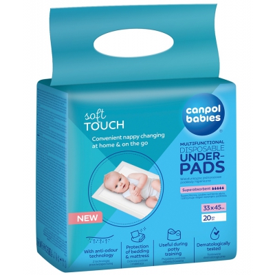 Wielofunkcyjne Podkłady Higieniczne 33x45 cm Canpol babies 78/009