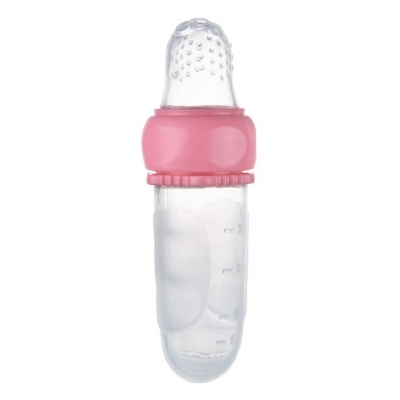 Tubka Silikonowa do Podawania Musu i Owoców 56/110 Pink Canpol Babies