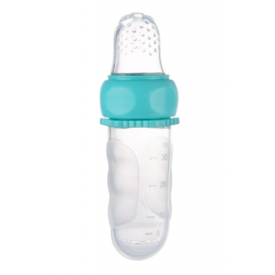 Tubka Silikonowa do Podawania Musu i Owoców 56/110 Turkus Canpol Babies