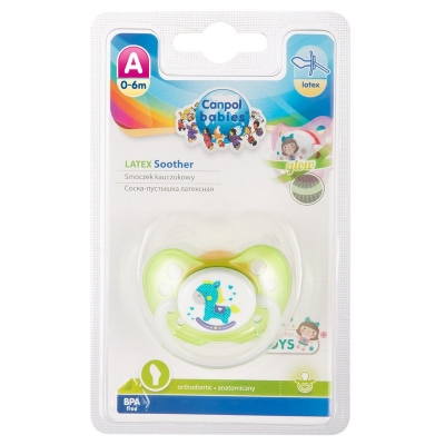 Smoczek Uspokajający Kauczuk 0-6m Anatomiczny TOYS 23/259 Canpol Babies