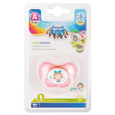 Smoczek Uspokajający Kauczuk 0-6m Anatomiczny TOYS 23/259 Canpol Babies