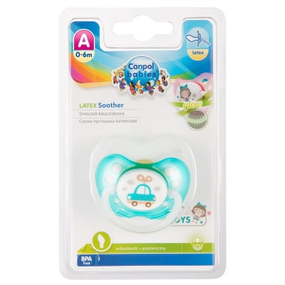 Smoczek Uspokajający Kauczuk 0-6m Anatomiczny TOYS 23/259 Canpol Babies