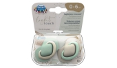 Smoczek Silikonowy Light touch 0-6m Symetryczny 2 szt. 22/655_bei Canpol babies
