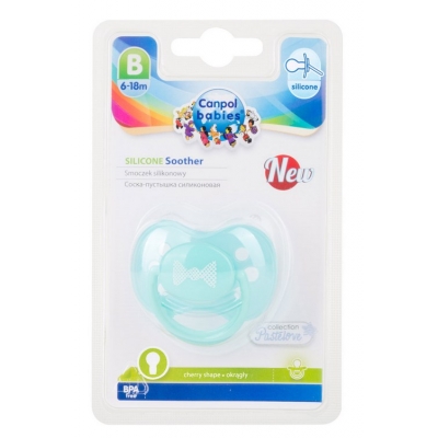 Smoczek Uspokajający Silikon 6-18m Okrągły PASTELOVE 22/423 Canpol Babies