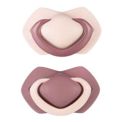 Zestaw Smoczków Uspokajających Silikonowych 18m+ Symetrycznych PURE COLOR Pink Canpol Babies