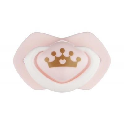 Smoczek Silikonowy 0-6m Symetryczny ROYAL BABY 2szt. 22/650 Pink / Canpol Babies