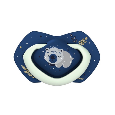 Smoczek Silikonowy +18m Symetryczny Świecący SLEEPY KOALA 22/660_blu Canpol Babies