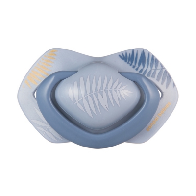 Canpol Babies Smoczek Silikonowy Light Touch 0-6m Symetryczny GOLD 2 szt. 22/664 Blue