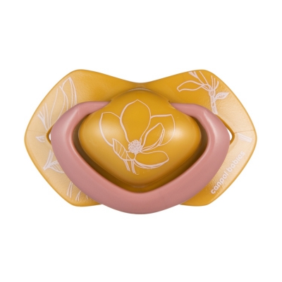 Canpol Babies Smoczek Silikonowy Light Touch 6-18m Symetryczny GOLD 2 szt. 22/665 Pink