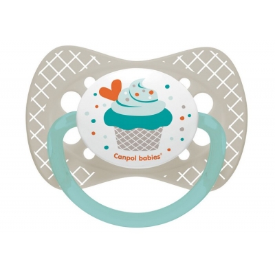 Zestaw Smoczków Uspokajających Silikon 0-6m Symetryczny Wild Nature + Cupcake 23/954 Canpol Babies