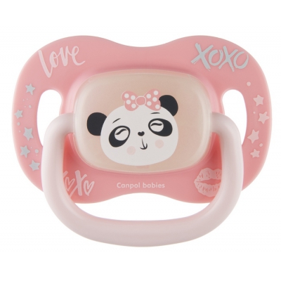 Canpol Babies Smoczek Silikonowy Symetryczny EXOTIC +18m Panda 34/922
