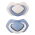 Zestaw Smoczków Uspokajających Silikonowych 0-6m Symetrycznych PURE COLOR Blue Canpol Babies