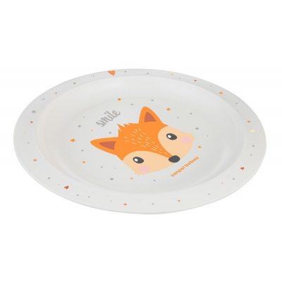 Talerz plastikowy dla dziecka CUTE ANIMALS 4/411_ora Canpol Babies