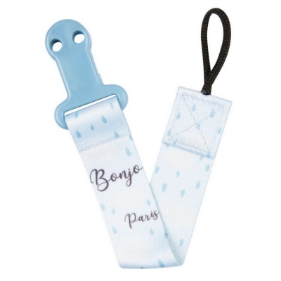 Tasiemka Do Smoczka Uspokajającego BONJOUR PARIS 51/026 blue / Canpol Babies