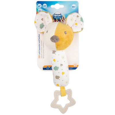 Pluszowa Zabawka z Piszczkiem i Gryzakiem MOUSE 77/205 Canpol Babies