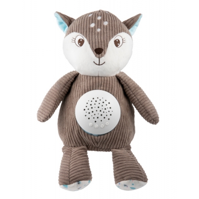 Pluszowy Jelonek z Pozytywką i Projektorem 3w1 Brown 77/206 Canpol Babies