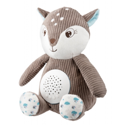 Pluszowy Jelonek z Pozytywką i Projektorem 3w1 Brown 77/206 Canpol Babies