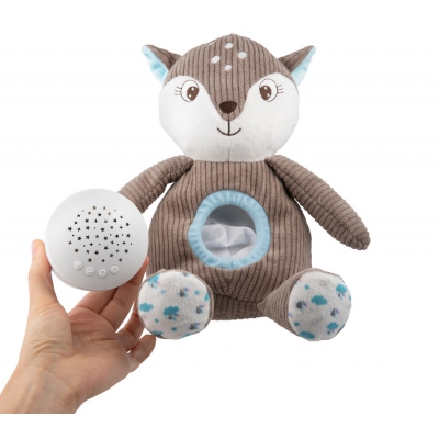 Pluszowy Jelonek z Pozytywką i Projektorem 3w1 Brown 77/206 Canpol Babies