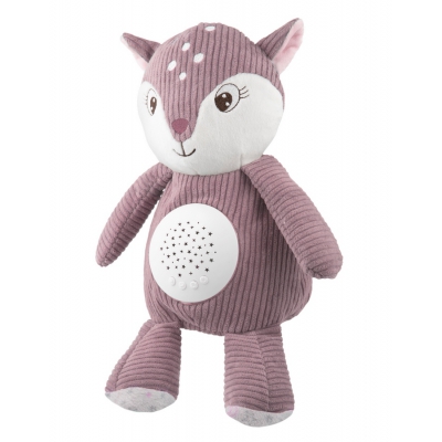 Pluszowy Jelonek z Pozytywką i Projektorem 3w1 Pink 77/206 Canpol Babies