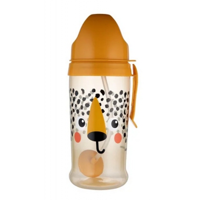 Bidon Niekapek z rurką i odważnikiem BabiesBoo Gepard 56/510_ora Canpol Babies
