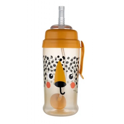 Bidon Niekapek z rurką i odważnikiem BabiesBoo Gepard 56/510_ora Canpol Babies