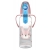 Butelka Standardowa Wąska z uchwytami 250 ml CUTE ANIMALS Różowa 11/845_pin Canpol Babies