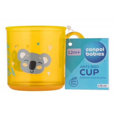 Kubek Antypoślizgowy z uchem 170 ml Exotic Animals 2/100_yel Canpol Babies