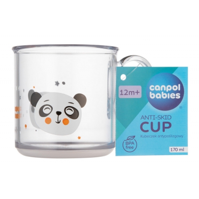 Kubek Antypoślizgowy z uchem 170 ml Exotic Animals 2/100_trans Canpol Babies